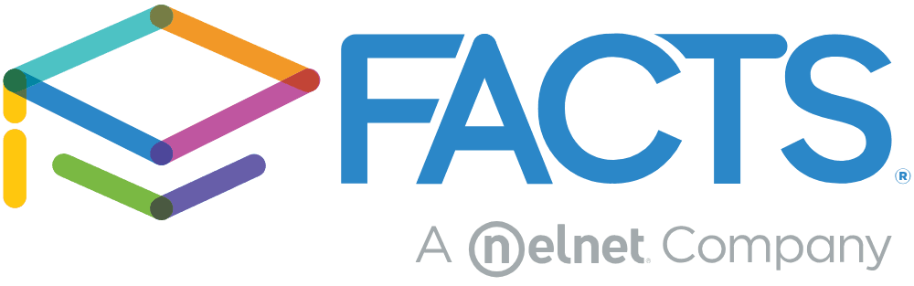 Logo of FACTS, a Nelnet company, who hired Matthew Jones for team building services.